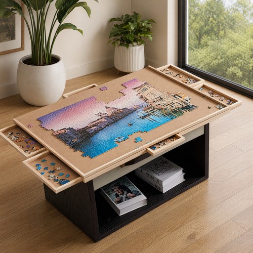 1000pcs wooden jigsaw - wooden,