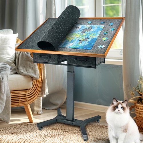 Jigsaw puzzle table tilting - jigsaw,