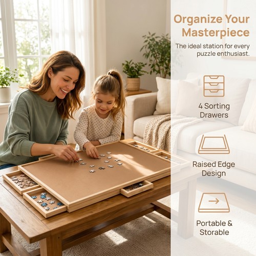 Wooden jigsaw puzzle board - wooden,
