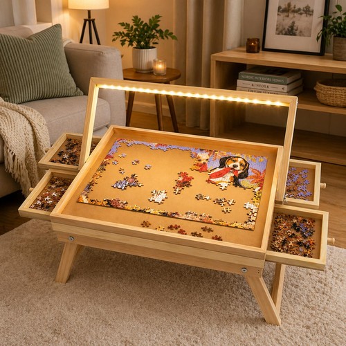 Led puzzle table - table, 1000pc