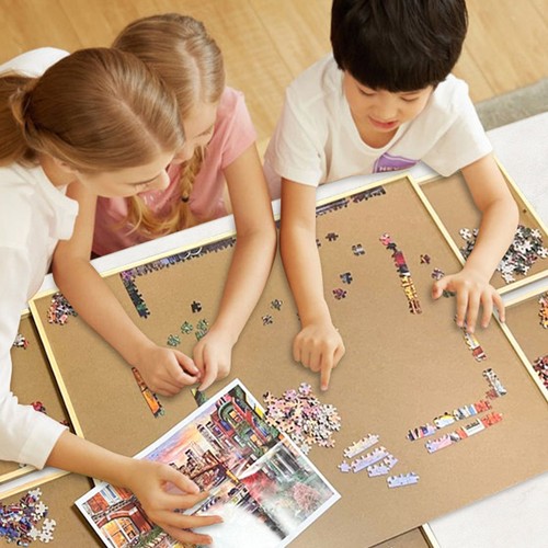 Portable wooden jigsaw puzzle - wooden,