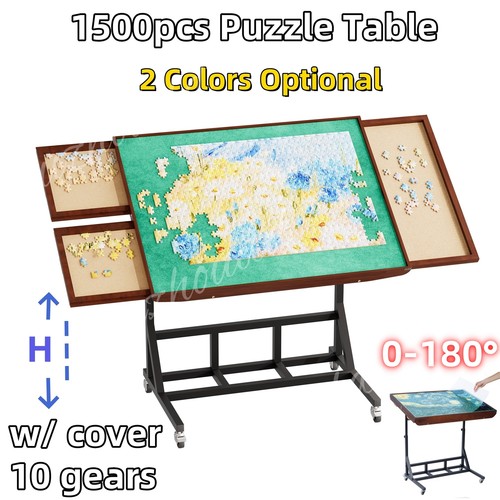 Large jigsaw puzzle - jigsaw, table