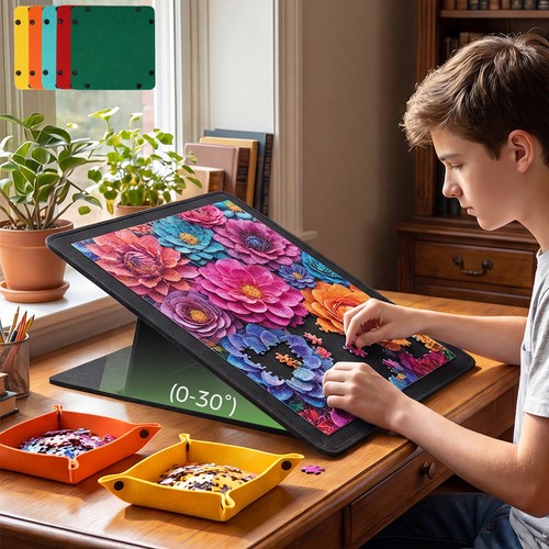 Felt jigsaw puzzle - puzzle, board