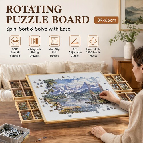 1500pcs puzzle board - board, portable