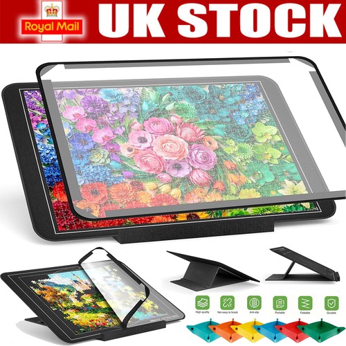 Portable puzzle board - portable, felt