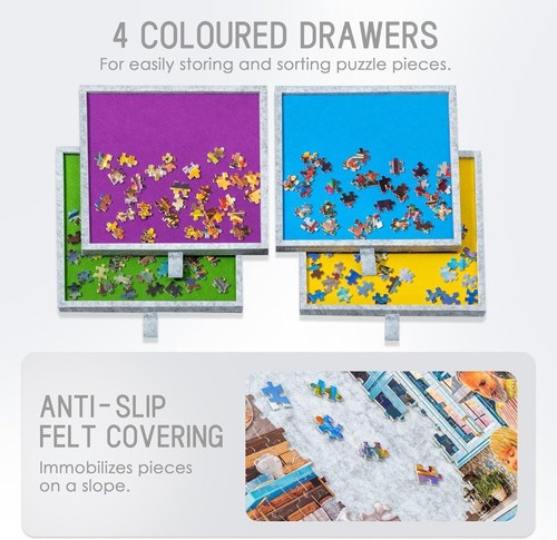 Felt jigsaw puzzle table with - table,